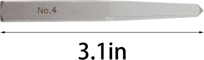 TAODAN 5PCS Silver Carbon Steel Straight Slotted Screw Extractor Set Damaged Bolt Removal Tools - Image 4